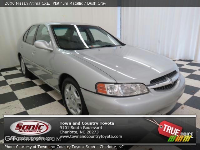 2000 Nissan Altima GXE in Platinum Metallic