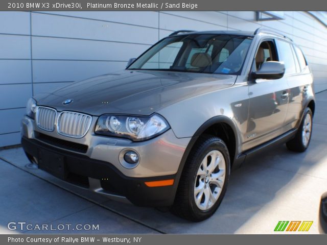 2010 BMW X3 xDrive30i in Platinum Bronze Metallic