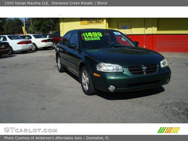 2000 Nissan Maxima GLE in Sherwood Green Metallic