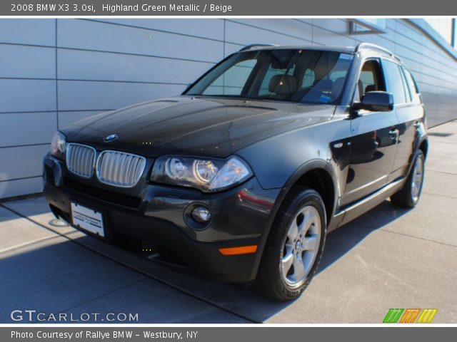 2008 BMW X3 3.0si in Highland Green Metallic