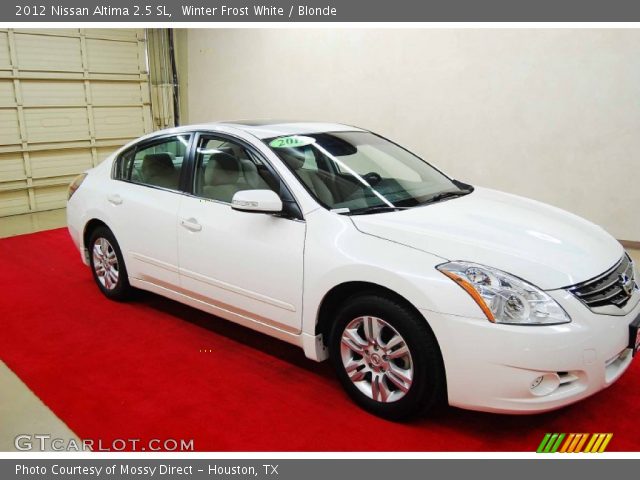 2012 Nissan Altima 2.5 SL in Winter Frost White