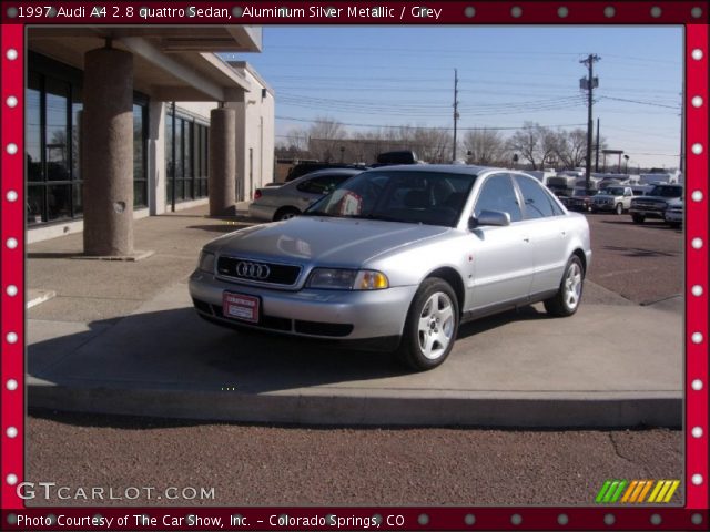 1997 Audi A4 2.8 quattro Sedan in Aluminum Silver Metallic