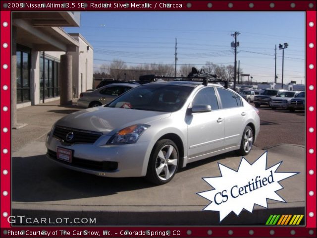 2008 Nissan Altima 3.5 SE in Radiant Silver Metallic