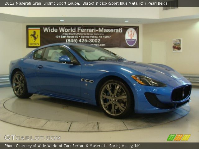 2013 Maserati GranTurismo Sport Coupe in Blu Sofisticato (Sport Blue Metallic)