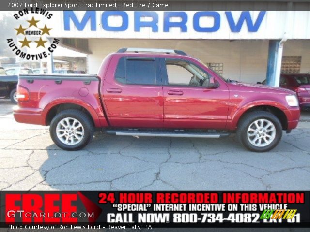 2007 Ford Explorer Sport Trac Limited in Red Fire