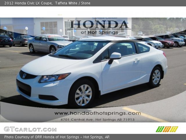 2012 Honda Civic LX Coupe in Taffeta White