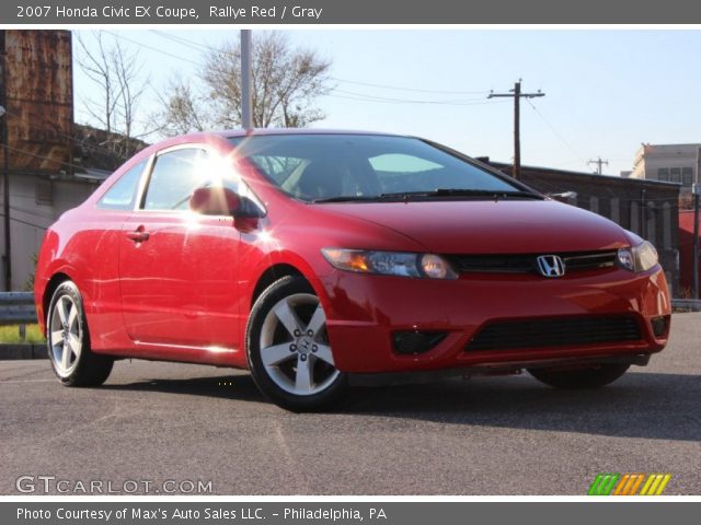 2007 Honda Civic EX Coupe in Rallye Red