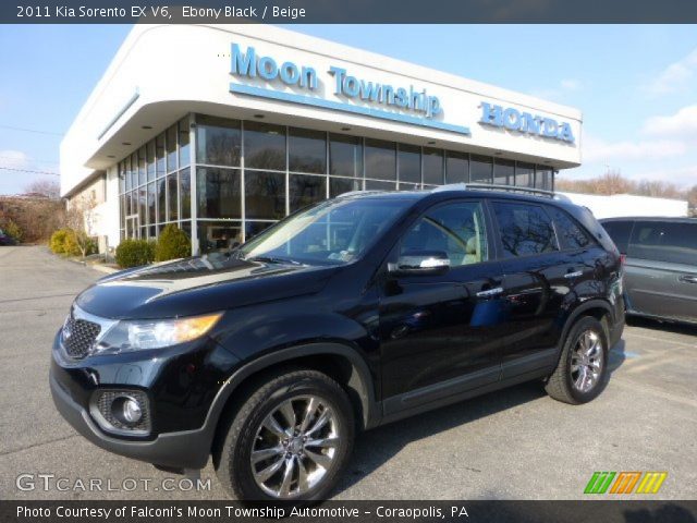 2011 Kia Sorento EX V6 in Ebony Black