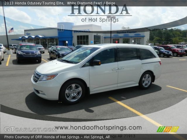 2013 Honda Odyssey Touring Elite in White Diamond Pearl