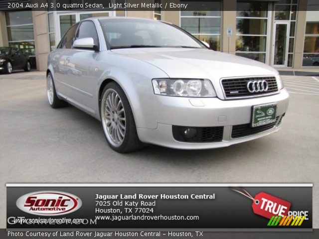 2004 Audi A4 3.0 quattro Sedan in Light Silver Metallic