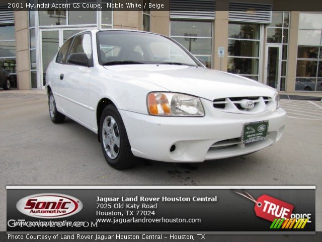 2001 Hyundai Accent GS Coupe in Noble White