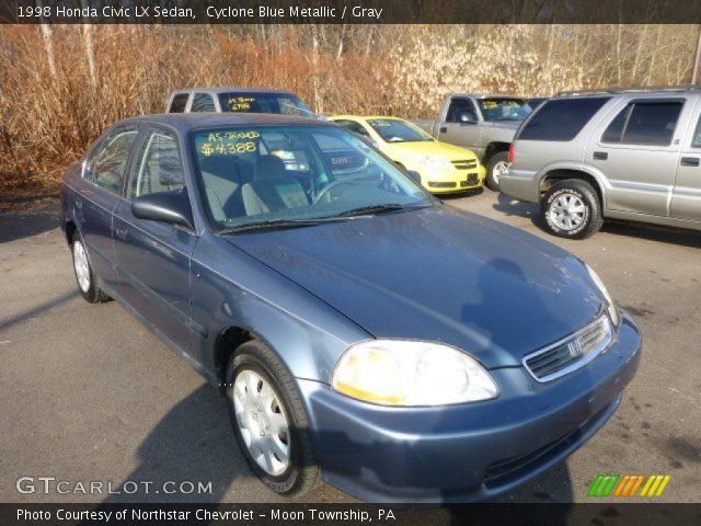 1998 Honda Civic LX Sedan in Cyclone Blue Metallic
