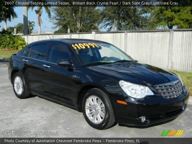 2007 Chrysler Sebring Limited Sedan in Brilliant Black Crystal Pearl