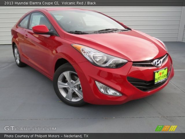 2013 Hyundai Elantra Coupe GS in Volcanic Red