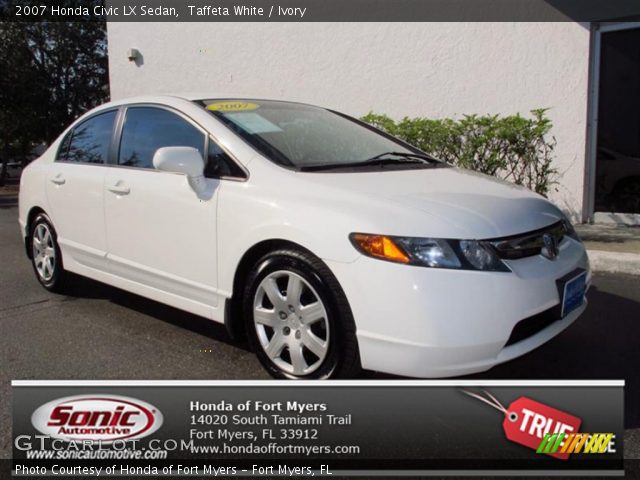 2007 Honda Civic LX Sedan in Taffeta White