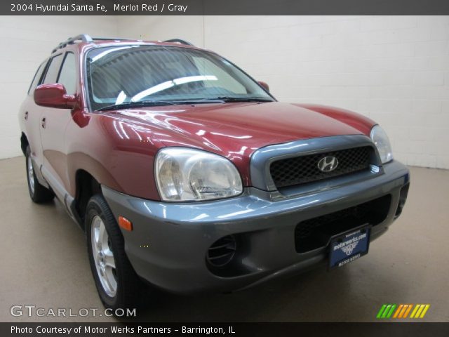 2004 Hyundai Santa Fe  in Merlot Red