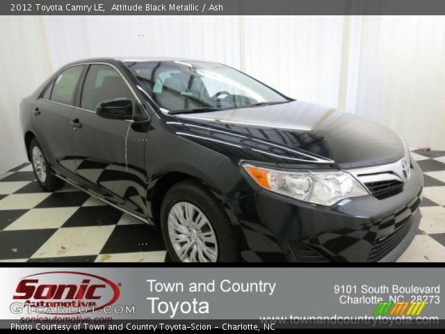 2012 Toyota Camry LE in Attitude Black Metallic