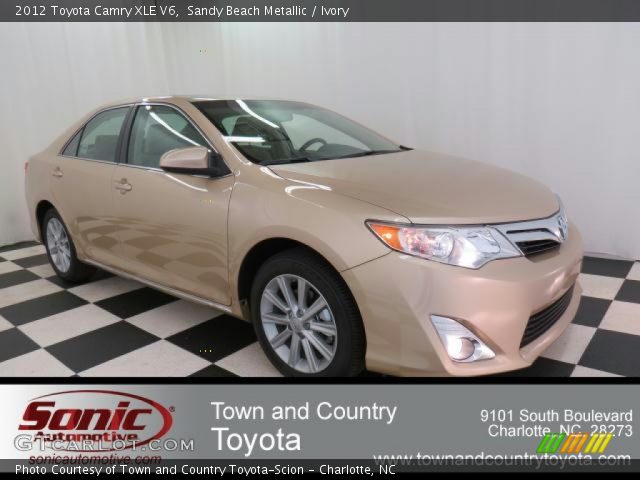 2012 Toyota Camry XLE V6 in Sandy Beach Metallic