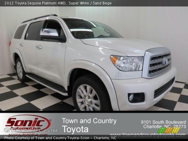 2012 Toyota Sequoia Platinum 4WD in Super White