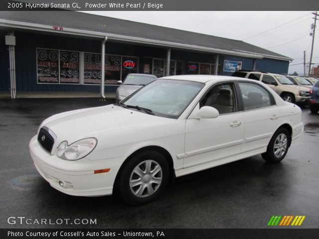 2005 Hyundai Sonata GL in Powder White Pearl