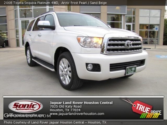 2008 Toyota Sequoia Platinum 4WD in Arctic Frost Pearl
