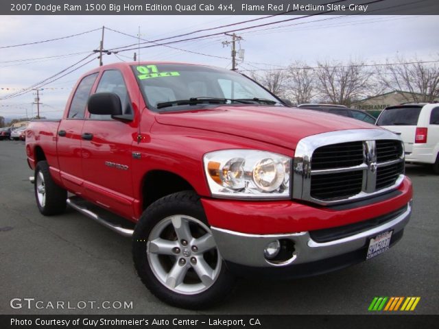 2007 Dodge Ram 1500 Big Horn Edition Quad Cab 4x4 in Flame Red