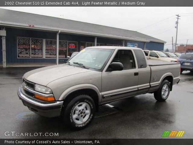 2002 Chevrolet S10 LS Extended Cab 4x4 in Light Pewter Metallic