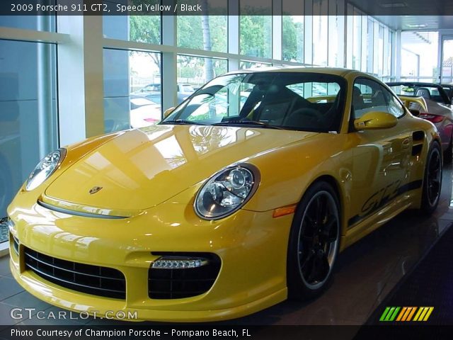 2009 Porsche 911 GT2 in Speed Yellow