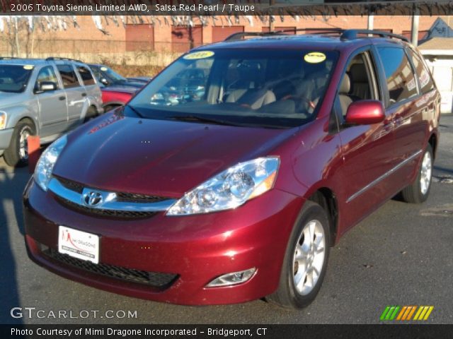 2006 Toyota Sienna Limited AWD in Salsa Red Pearl