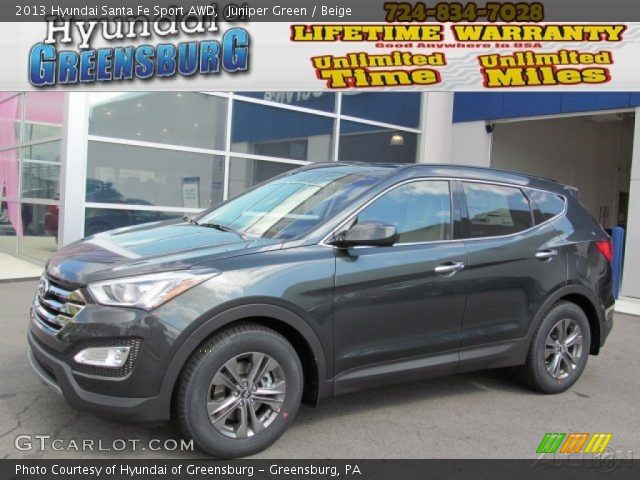 2013 Hyundai Santa Fe Sport AWD in Juniper Green