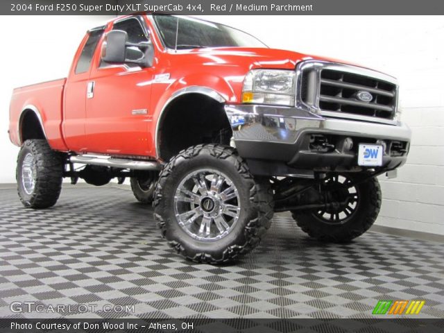 2004 Ford F250 Super Duty XLT SuperCab 4x4 in Red