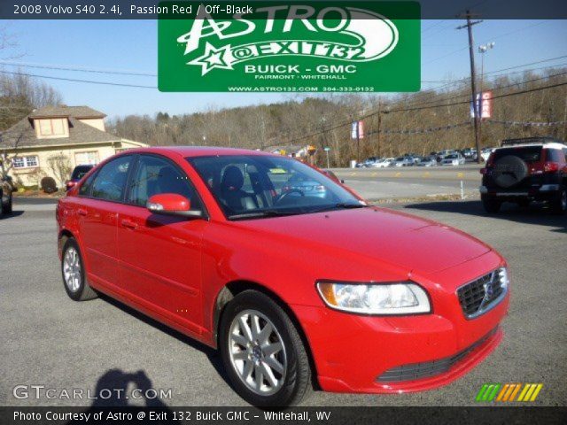 2008 Volvo S40 2.4i in Passion Red