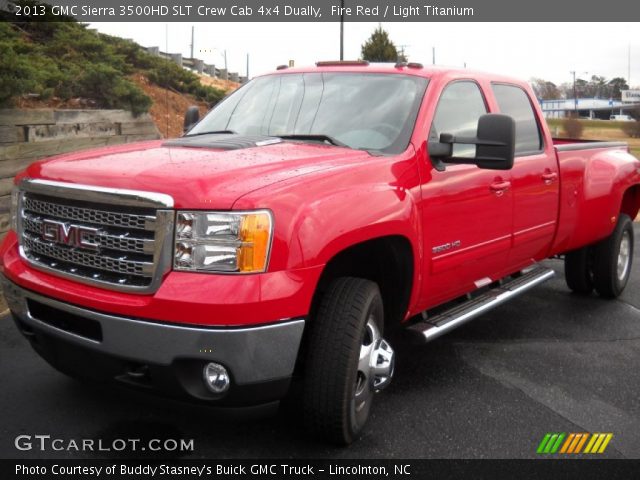 2013 GMC Sierra 3500HD SLT Crew Cab 4x4 Dually in Fire Red