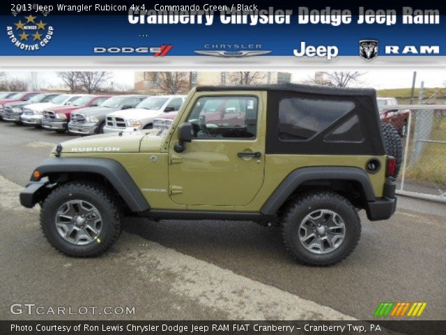 2013 Jeep Wrangler Rubicon 4x4 in Commando Green