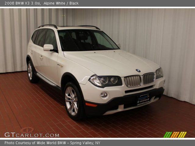 2008 BMW X3 3.0si in Alpine White