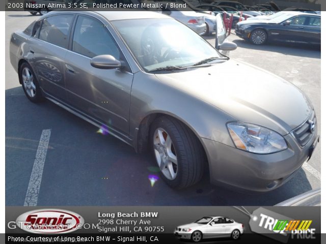 2003 Nissan Altima 3.5 SE in Polished Pewter Metallic