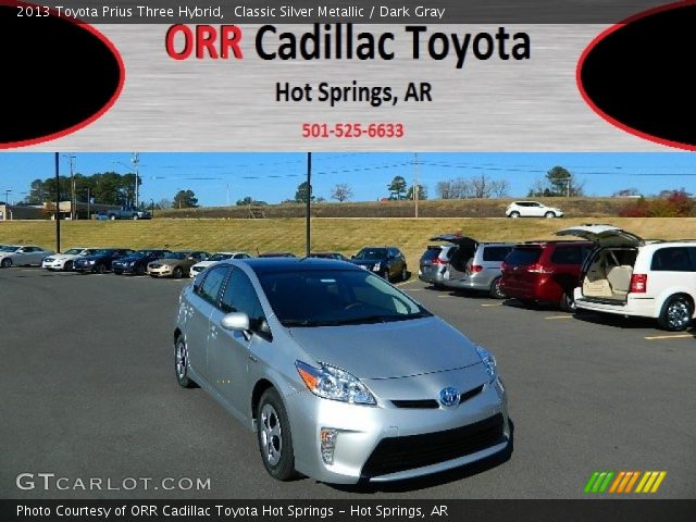 2013 Toyota Prius Three Hybrid in Classic Silver Metallic
