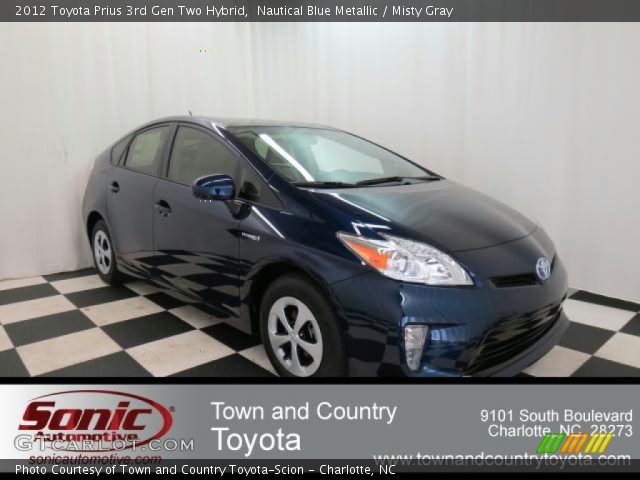 2012 Toyota Prius 3rd Gen Two Hybrid in Nautical Blue Metallic