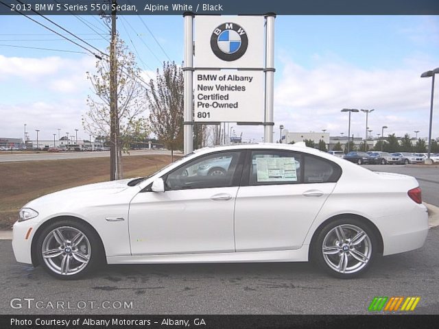 2013 BMW 5 Series 550i Sedan in Alpine White
