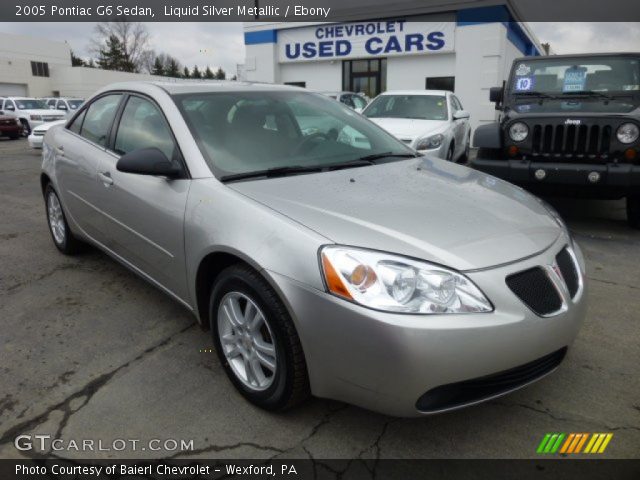 2005 Pontiac G6 Sedan in Liquid Silver Metallic