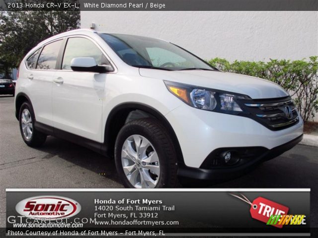 2013 Honda CR-V EX-L in White Diamond Pearl