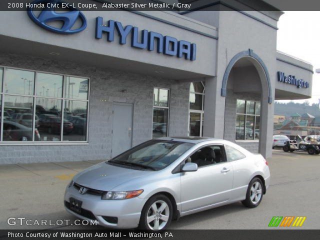 2008 Honda Civic EX-L Coupe in Alabaster Silver Metallic