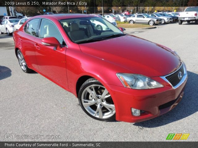 2009 Lexus IS 250 in Matador Red Mica