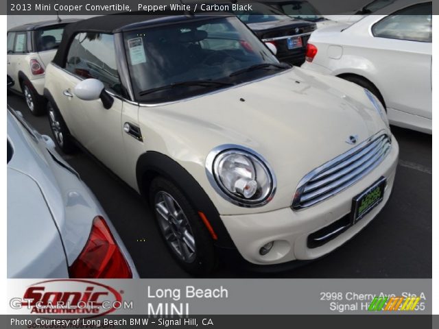 2013 Mini Cooper Convertible in Pepper White