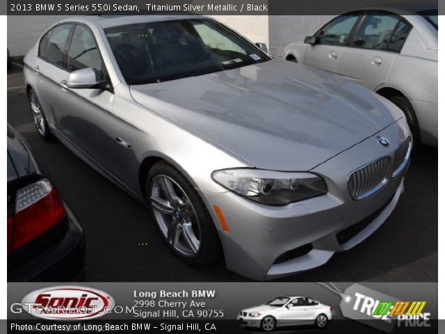 2013 BMW 5 Series 550i Sedan in Titanium Silver Metallic