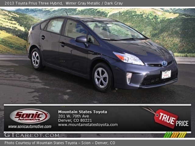 2013 Toyota Prius Three Hybrid in Winter Gray Metallic