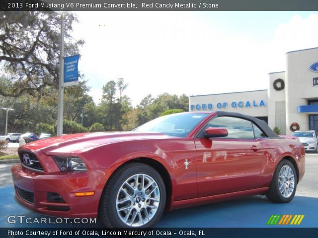 2013 Ford Mustang V6 Premium Convertible in Red Candy Metallic