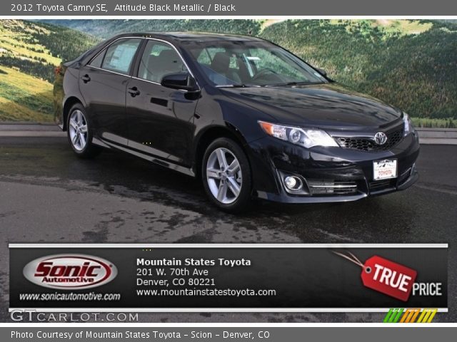 2012 Toyota Camry SE in Attitude Black Metallic