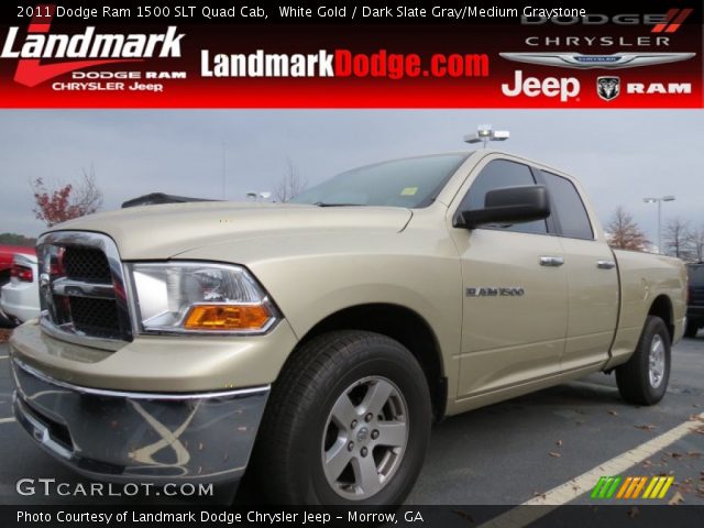 2011 Dodge Ram 1500 SLT Quad Cab in White Gold