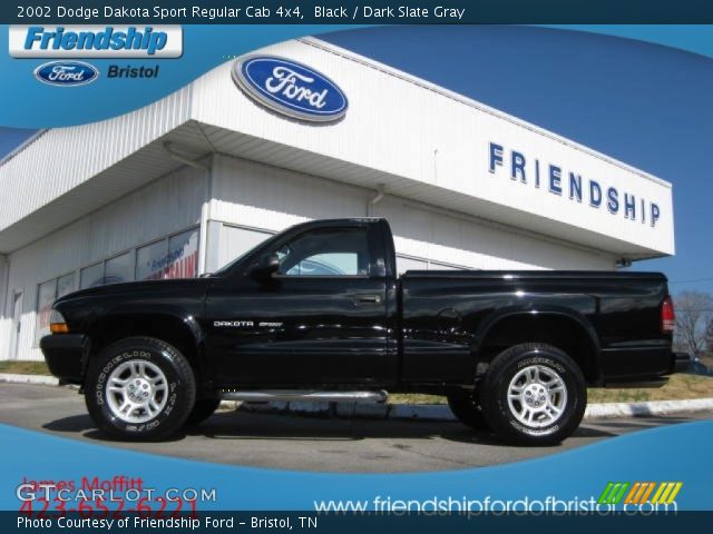 2002 Dodge Dakota Sport Regular Cab 4x4 in Black
